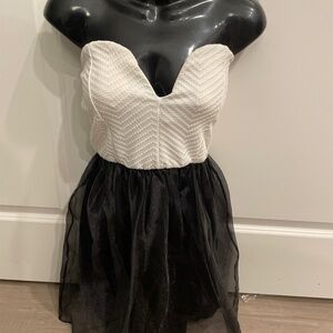 Black and white dress